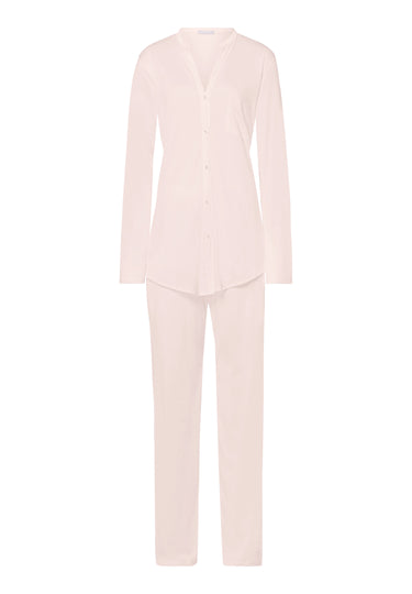 77956 Cotton Deluxe L/Slv Btt Front Pajama - 1334 Crystal Pink